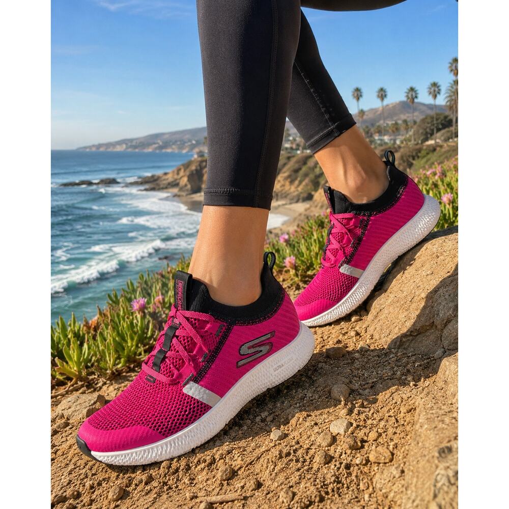 SKECHERS Women's Size 6 GOrun HORIZON Athletic Running Walking Sneaker Pink